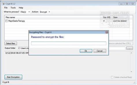 File encryption and decryption with ccrypt .